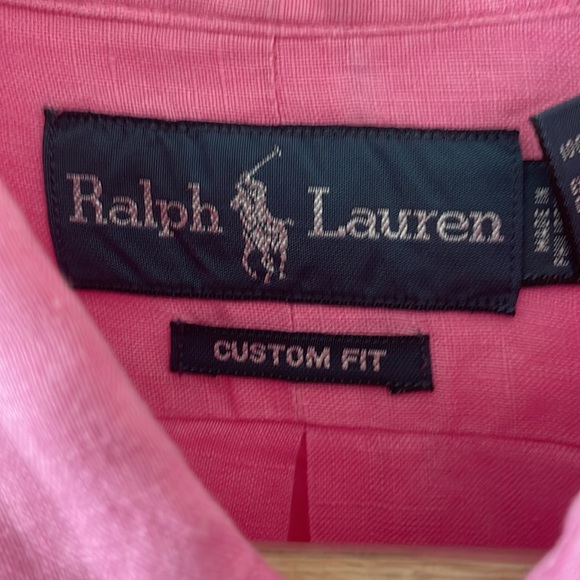 Ralph Lauren linen shirt button-down, XL like new recently dry cleaned SHARP! - Picture 3 of 5